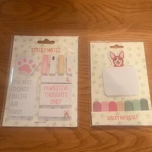 Dog Sticky Notes Stationary New